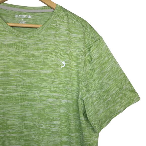 Reel Legends Men's Performance Moisture Wicking T-Shirt Sz Large Fishing Green - Picture 5 of 13
